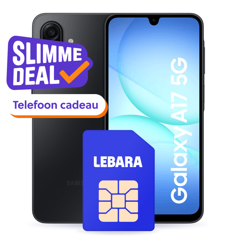 Mobiel abonnement actie Lebara Samsung