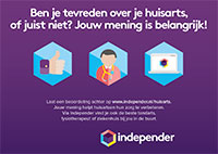 voorbeeld achterkant reviewkaartje