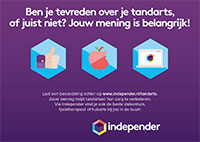 voorbeeld achterkant reviewkaartje